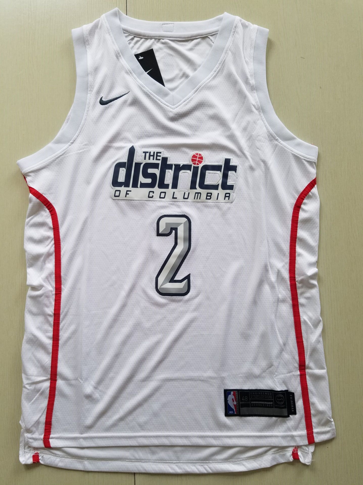 Men Washington Wizards #2 John Wall white game Nike NBA Jerseys
